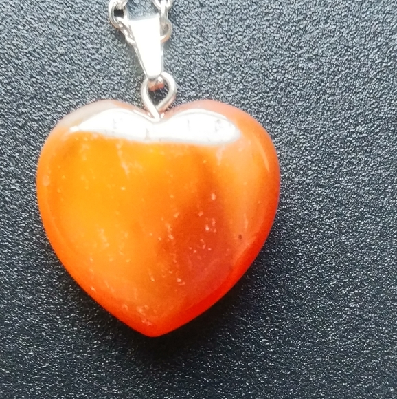 Carnelian crystal heat necklace - Picture 2 of 3